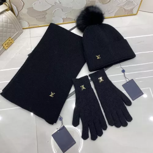 Louis Vuitton LV Hat and Scarf and Glove Set #1279970 $48.00 USD, Wholesale Replica Louis Vuitton LV Hat and Scarf and Glove Set