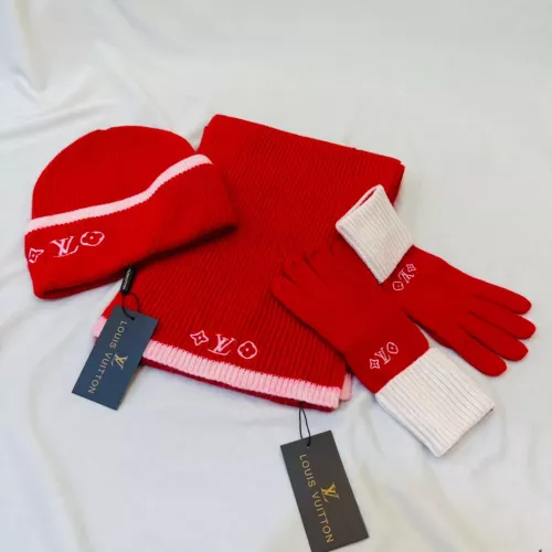 Louis Vuitton LV Hat and Scarf and Glove Set #1279975 $72.00 USD, Wholesale Replica Louis Vuitton LV Hat and Scarf and Glove Set