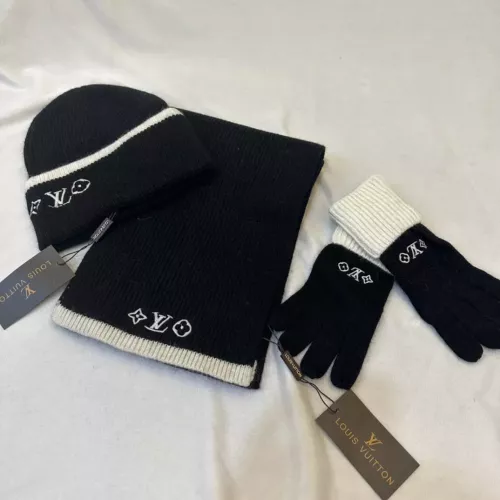 Louis Vuitton LV Hat and Scarf and Glove Set #1279976 $72.00 USD, Wholesale Replica Louis Vuitton LV Hat and Scarf and Glove Set