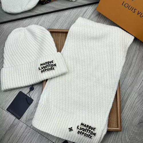 Louis Vuitton LV Hat and Scarf Set #1279979 $52.00 USD, Wholesale Replica Louis Vuitton LV Hat and Scarf and Glove Set