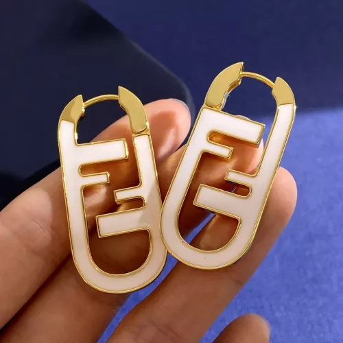 Replica Fendi Earrings For Women #1279998 $34.00 USD for Wholesale