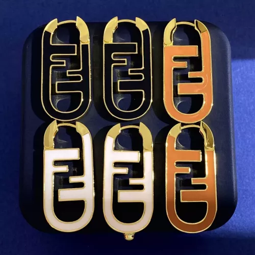 Replica Fendi Earrings For Women #1279999 $34.00 USD for Wholesale