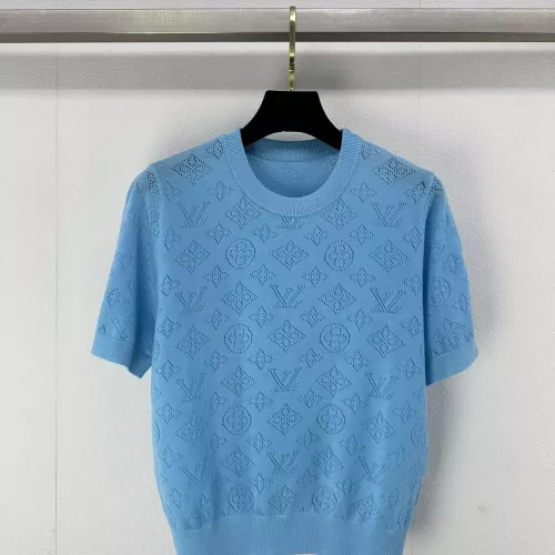 Louis Vuitton LV Sweaters Short Sleeved For Women #1280004 $80.00 USD, Wholesale Replica Louis Vuitton LV Sweaters