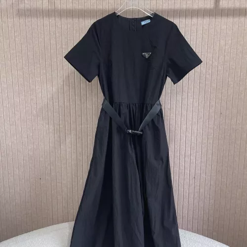 Prada Dresses Short Sleeved For Women #1280121 $92.00 USD, Wholesale Replica Prada Dresses