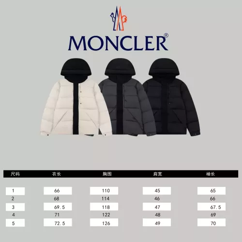 Replica Moncler Down Feather Coat Long Sleeved For Unisex #1280185 $165.00 USD for Wholesale