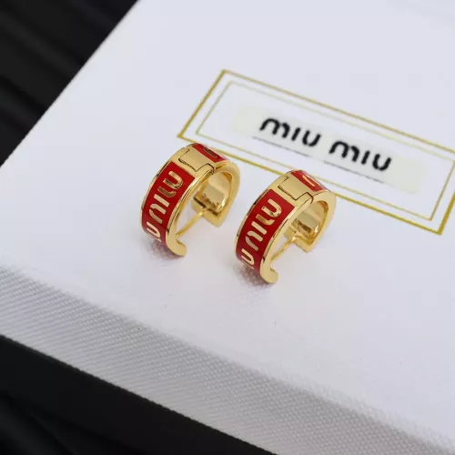 MIU MIU Earrings For Women #1280300 $27.00 USD, Wholesale Replica MIU MIU Earrings