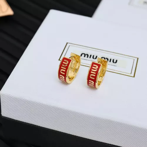 Replica MIU MIU Earrings For Women #1280300 $27.00 USD for Wholesale