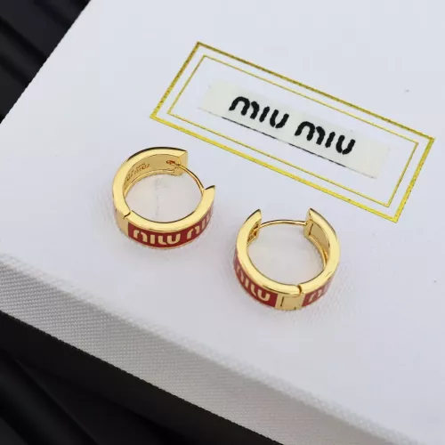 Replica MIU MIU Earrings For Women #1280300 $27.00 USD for Wholesale