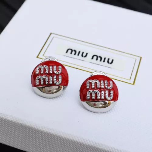 MIU MIU Earrings For Women #1280301 $29.00 USD, Wholesale Replica MIU MIU Earrings