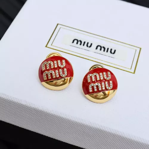 MIU MIU Earrings For Women #1280302 $29.00 USD, Wholesale Replica MIU MIU Earrings