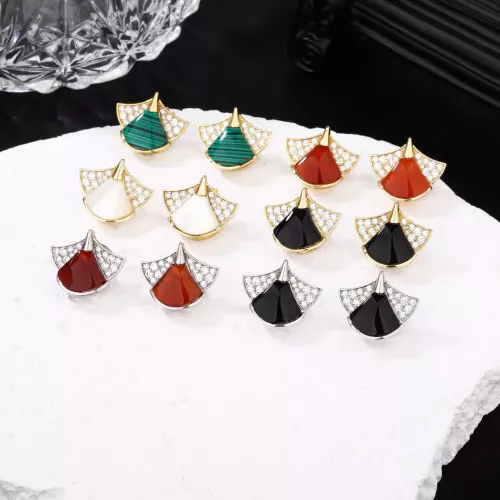 Replica Bvlgari Earrings For Women #1280457 $25.00 USD for Wholesale