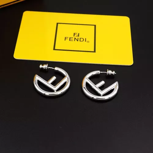 Fendi Earrings For Women #1280487 $25.00 USD, Wholesale Replica Fendi Earrings