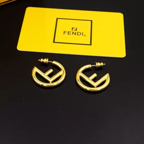 Fendi Earrings For Women #1280488 $25.00 USD, Wholesale Replica Fendi Earrings