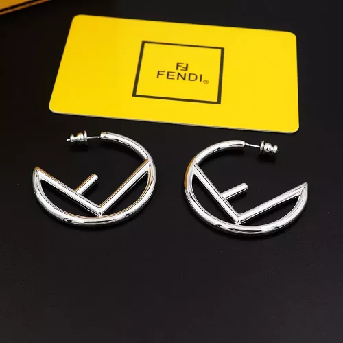 Fendi Earrings For Women #1280489 $25.00 USD, Wholesale Replica Fendi Earrings