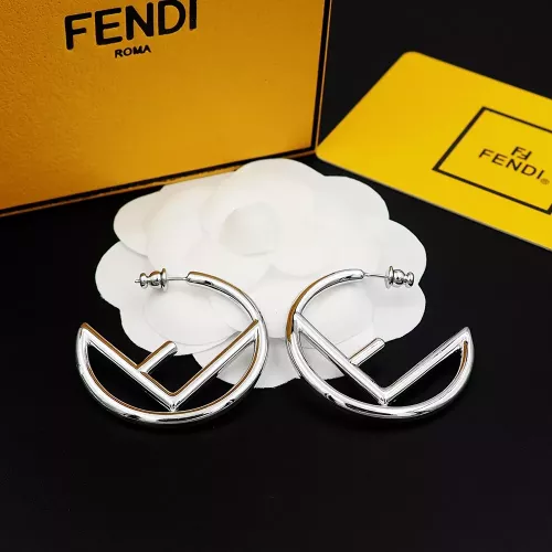 Replica Fendi Earrings For Women #1280489 $25.00 USD for Wholesale