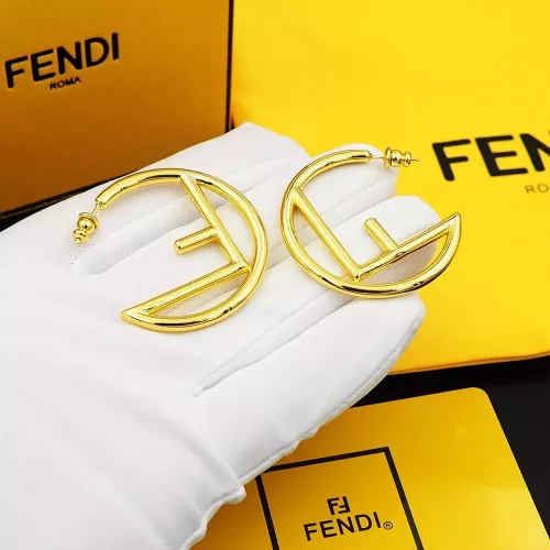 Replica Fendi Earrings For Women #1280490 $25.00 USD for Wholesale