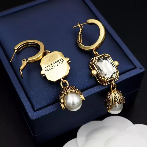 Replica Alexander McQueen Earrings For Women #1280512 $29.00 USD for Wholesale