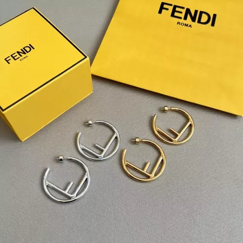 Replica Fendi Earrings For Women #1280681 $42.00 USD for Wholesale