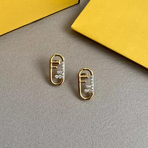 Fendi Earrings For Women #1280802 $38.00 USD, Wholesale Replica Fendi Earrings