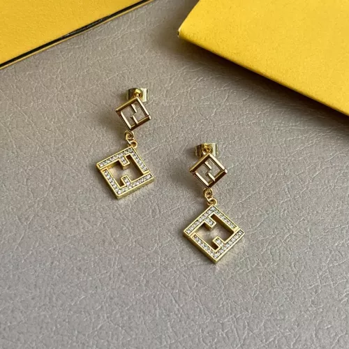 Fendi Earrings For Women #1280804 $38.00 USD, Wholesale Replica Fendi Earrings