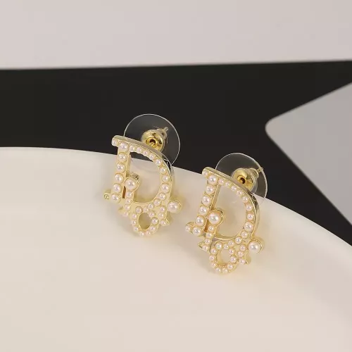 Replica Christian Dior Earrings For Women #1281083 $25.00 USD for Wholesale