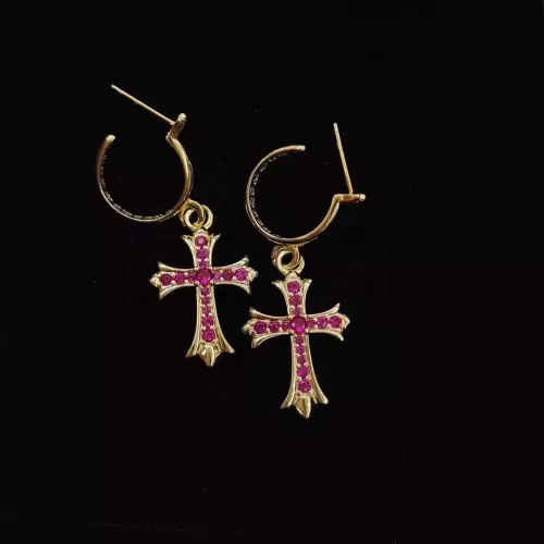 Chrome Hearts Earrings For Women #1281414 $34.00 USD, Wholesale Replica Chrome Hearts Earrings