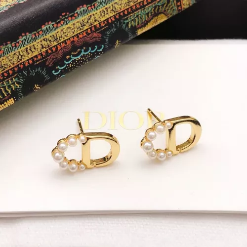 Replica Christian Dior Earrings For Women #1281453 $25.00 USD for Wholesale