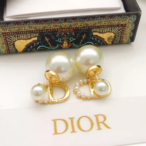 Replica Christian Dior Earrings For Women #1281455 $27.00 USD for Wholesale