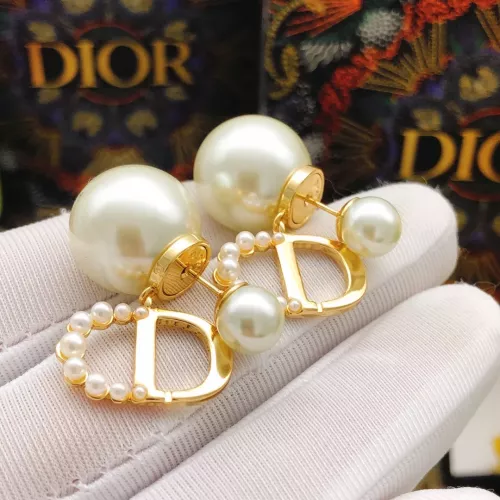 Replica Christian Dior Earrings For Women #1281455 $27.00 USD for Wholesale