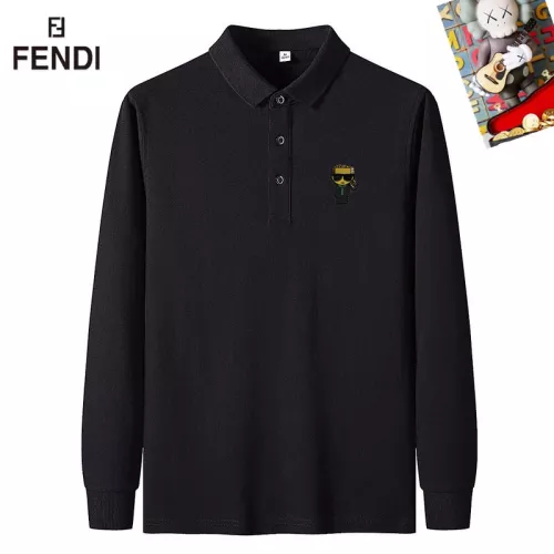 Fendi T-Shirts Long Sleeved For Men #1281824 $40.00 USD, Wholesale Replica Fendi T-Shirts