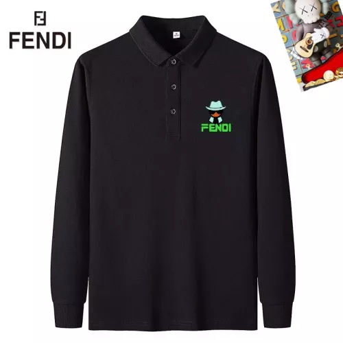 Fendi T-Shirts Long Sleeved For Men #1281829 $40.00 USD, Wholesale Replica Fendi T-Shirts