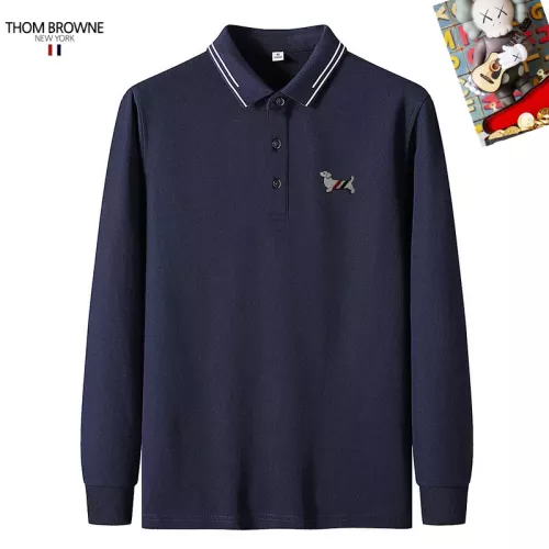 Thom Browne TB T-Shirts Long Sleeved For Men #1281853 $40.00 USD, Wholesale Replica Thom Browne TB T-Shirts