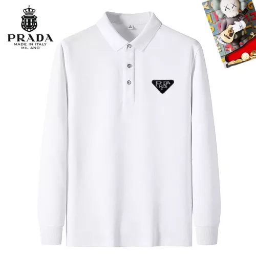 Prada T-Shirts Long Sleeved For Men #1281894 $40.00 USD, Wholesale Replica Prada T-Shirts