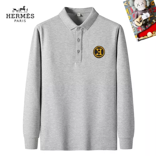 Hermes T-Shirts Long Sleeved For Men #1281901 $40.00 USD, Wholesale Replica Hermes T-Shirts