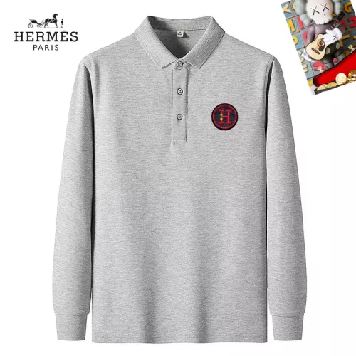 Hermes T-Shirts Long Sleeved For Men #1281902 $40.00 USD, Wholesale Replica Hermes T-Shirts