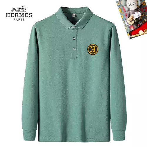 Hermes T-Shirts Long Sleeved For Men #1281903 $40.00 USD, Wholesale Replica Hermes T-Shirts