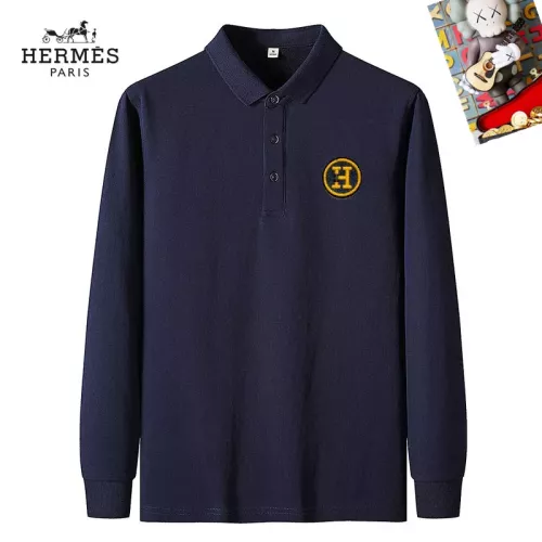 Hermes T-Shirts Long Sleeved For Men #1281905 $40.00 USD, Wholesale Replica Hermes T-Shirts