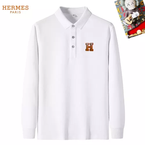 Hermes T-Shirts Long Sleeved For Men #1281909 $40.00 USD, Wholesale Replica Hermes T-Shirts