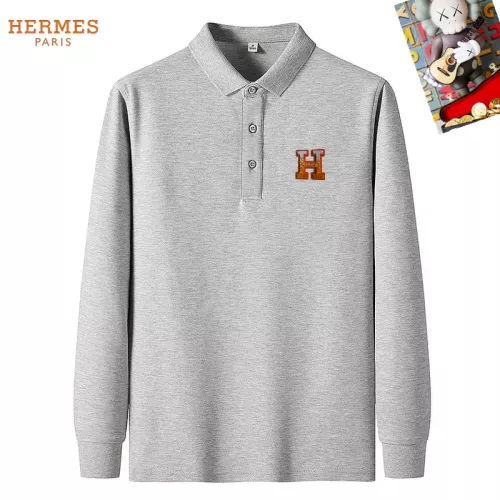 Hermes T-Shirts Long Sleeved For Men #1281910 $40.00 USD, Wholesale Replica Hermes T-Shirts