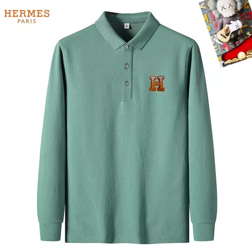 Hermes T-Shirts Long Sleeved For Men #1281911 $40.00 USD, Wholesale Replica Hermes T-Shirts