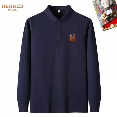 Hermes T-Shirts Long Sleeved For Men #1281912 $40.00 USD, Wholesale Replica Hermes T-Shirts