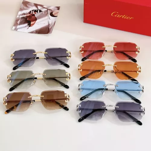 Replica Cartier AAA Quality Sunglassess #1282002 $60.00 USD for Wholesale