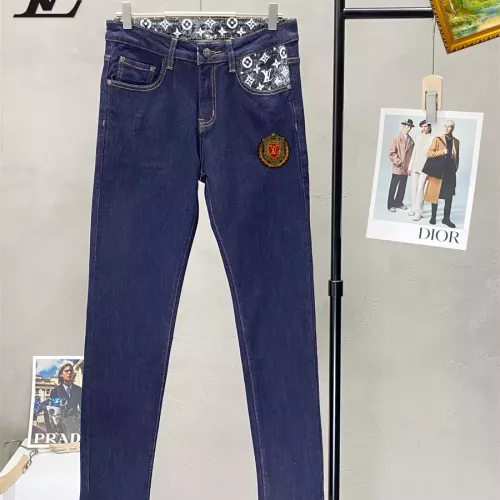 Replica Louis Vuitton LV Jeans For Men #1282218 $48.00 USD for Wholesale