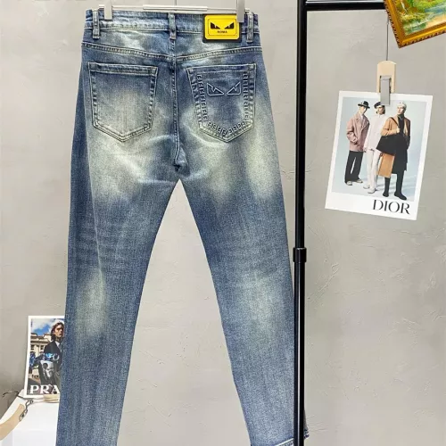 Replica Fendi Jeans For Men #1282227 $48.00 USD for Wholesale