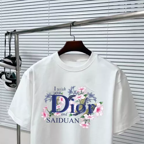 Replica Christian Dior T-Shirts Short Sleeved For Unisex #1282322 $34.00 USD for Wholesale