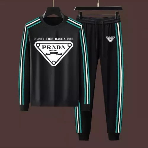 Prada Tracksuits Long Sleeved For Men #1282456 $88.00 USD, Wholesale Replica Prada Tracksuits