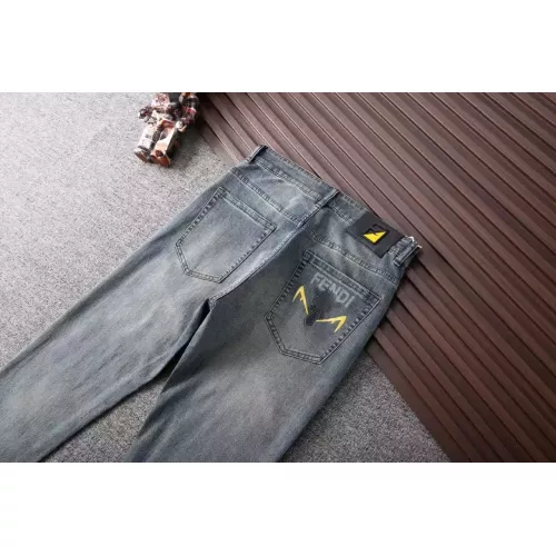 Replica Fendi Jeans For Men #1282645 $42.00 USD for Wholesale