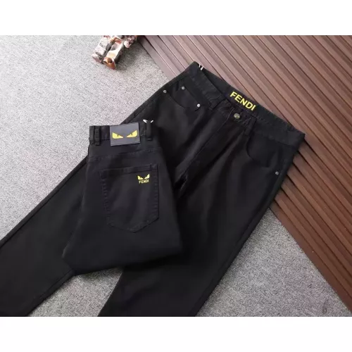 Replica Fendi Jeans For Men #1282661 $42.00 USD for Wholesale