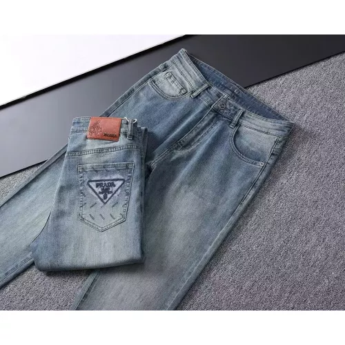 Replica Prada Jeans For Men #1282668 $42.00 USD for Wholesale