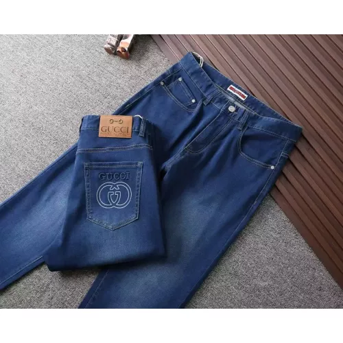 Replica Gucci Jeans For Men #1282724 $42.00 USD for Wholesale